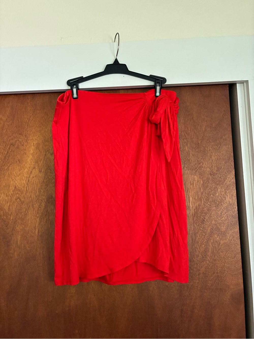 Torrid Orange Faux Wrap Skirt